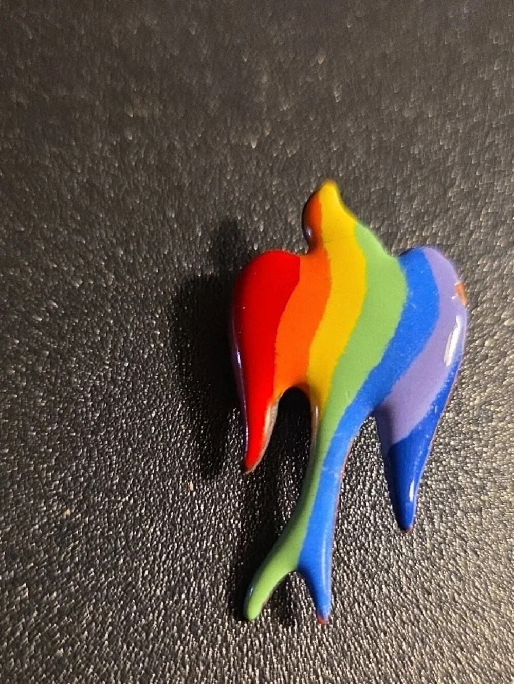 Rainbow Bird Enamel Pin - Multicolor Pride Accessory Vintage
